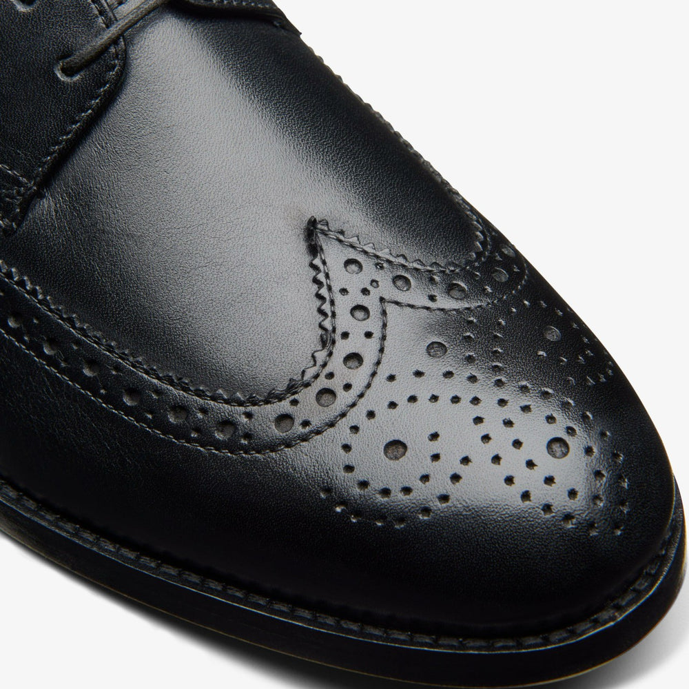 Craft James Tip Brogue Black Leather