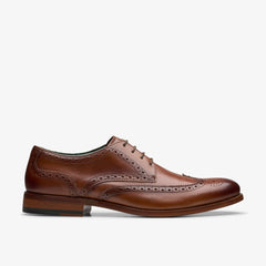 Craft James Tip Brogue Mid Tan Leather