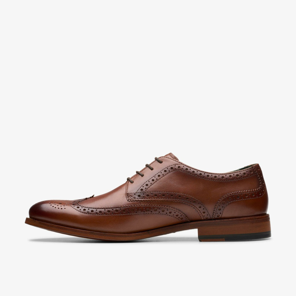 Craft James Tip Brogue Mid Tan Leather