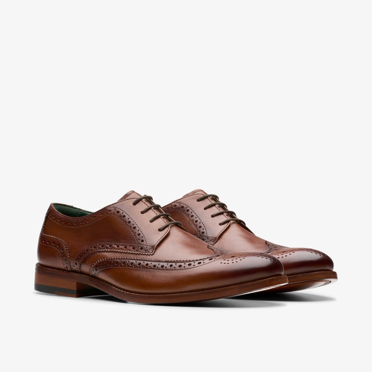 Craft James Tip Brogue Mid Tan Leather