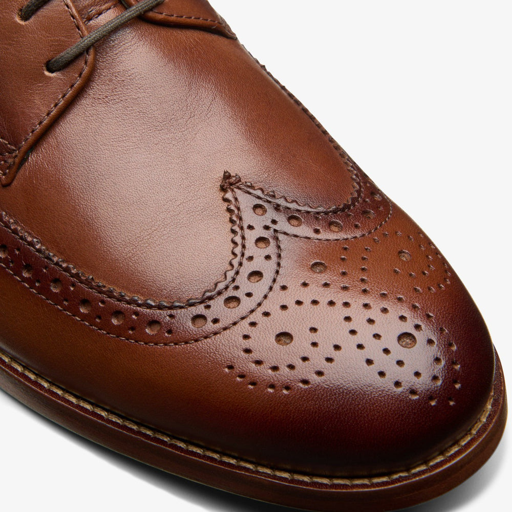 Craft James Tip Brogue Mid Tan Leather