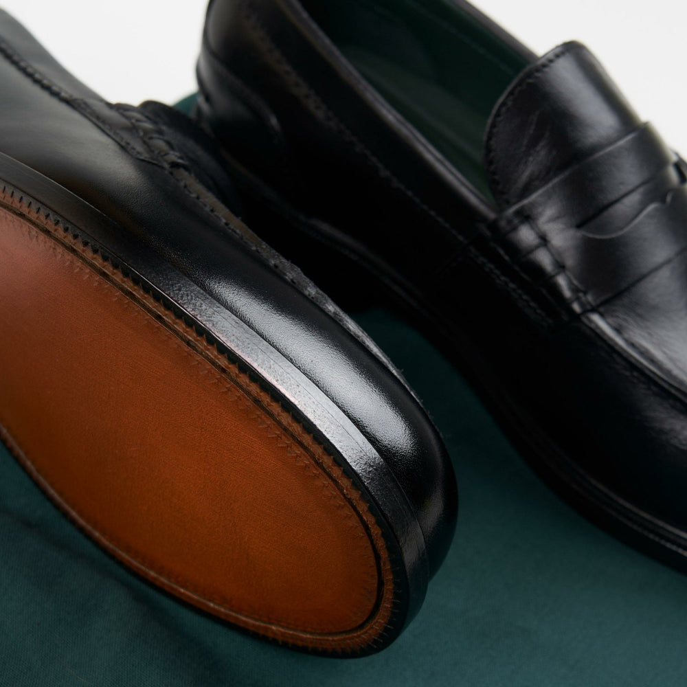 Craft James Lo Loafer Black Leather