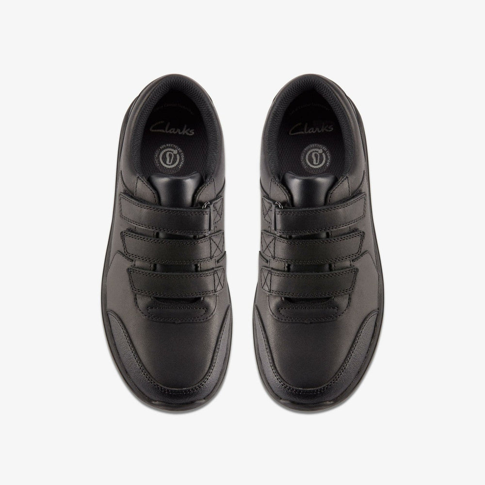 Daze Step 2 Youth Black Leather