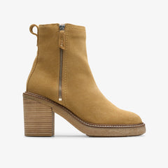 Cassiano Zip Ankle Boot Light Tan Suede