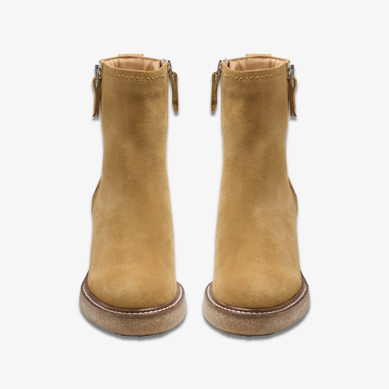 Cassiano Zip Ankle Boot Light Tan Suede