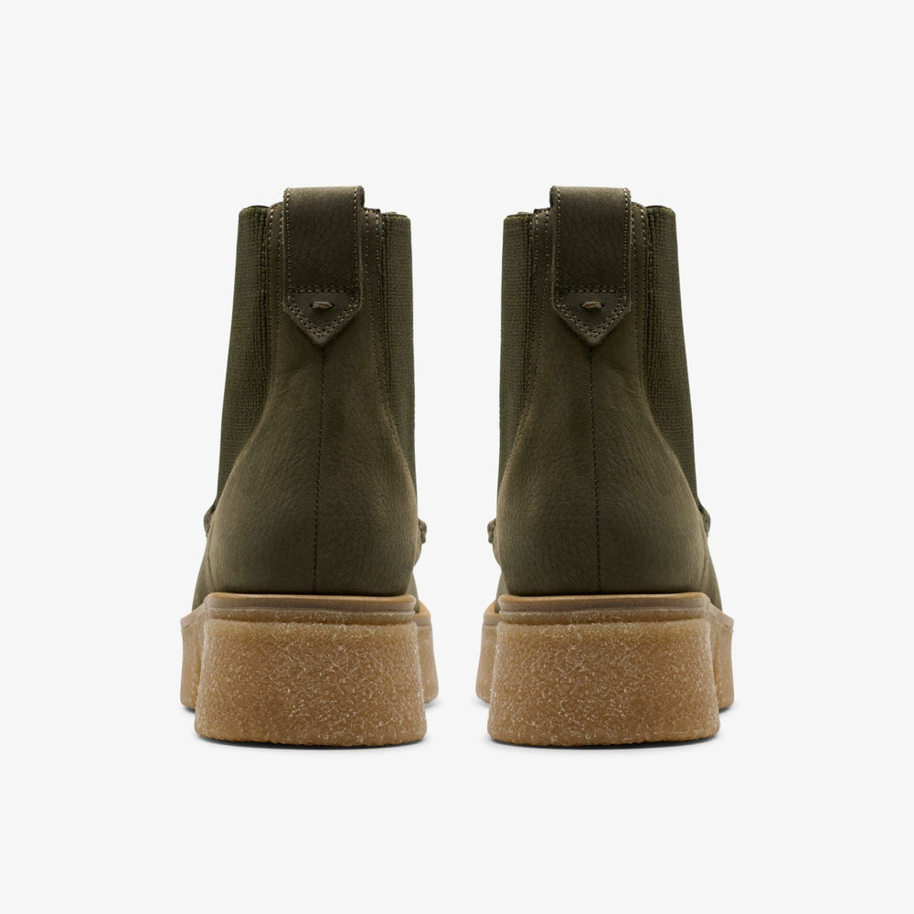 Linoso Top Ankle Boot Dark Green Nubuck