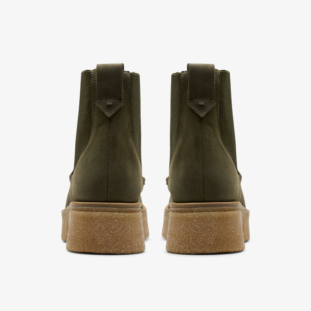 Linoso Top Ankle Boot Dark Green Nubuck