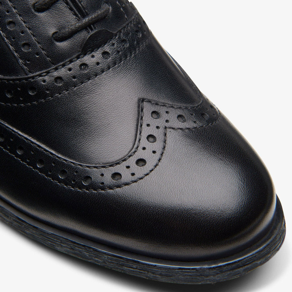 Havisham Oak Black Leather