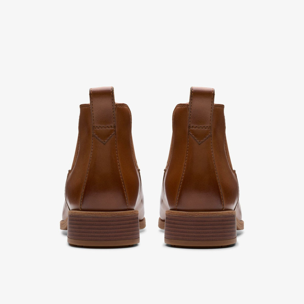 Havisham Top Ankle Boot Tan Leather