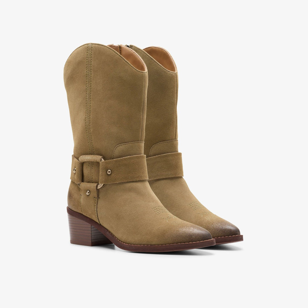 Morzine Rise Dark Sand Suede