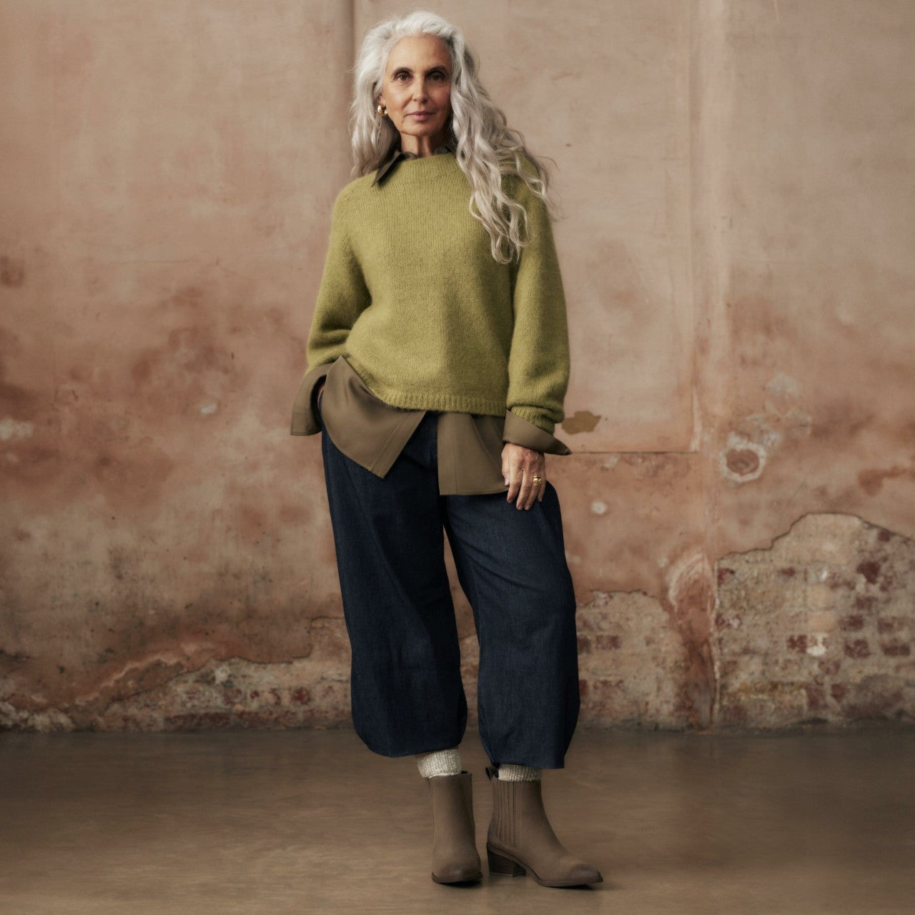 Morzine Top Ankle Boot Mole Grey Suede