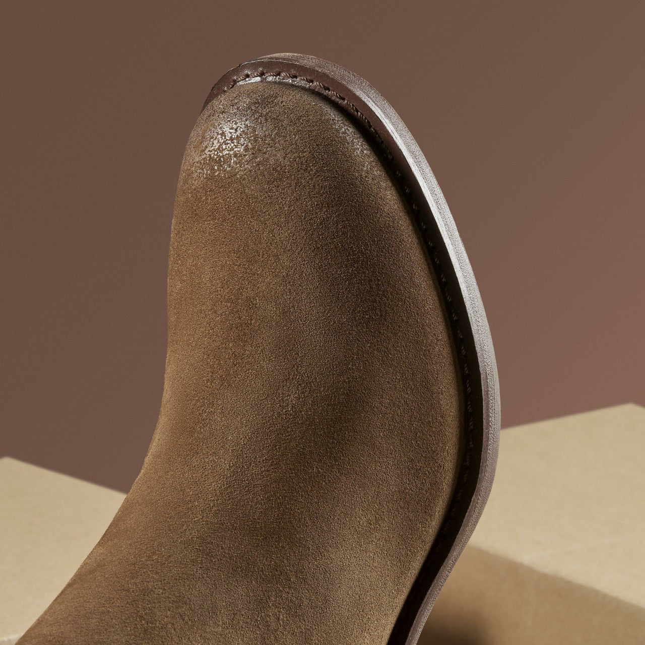 Chamberly Top Walnut Suede
