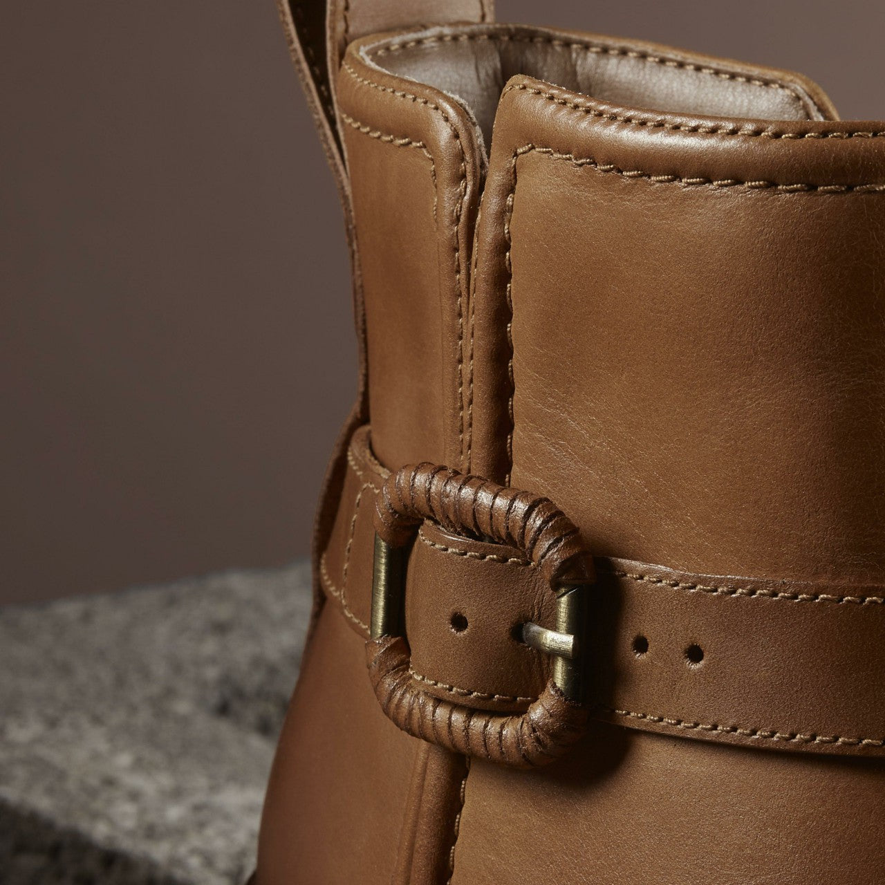 Chamberly Trim Mid Tan Leather