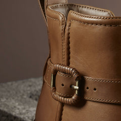 Chamberly Trim Mid Tan Leather