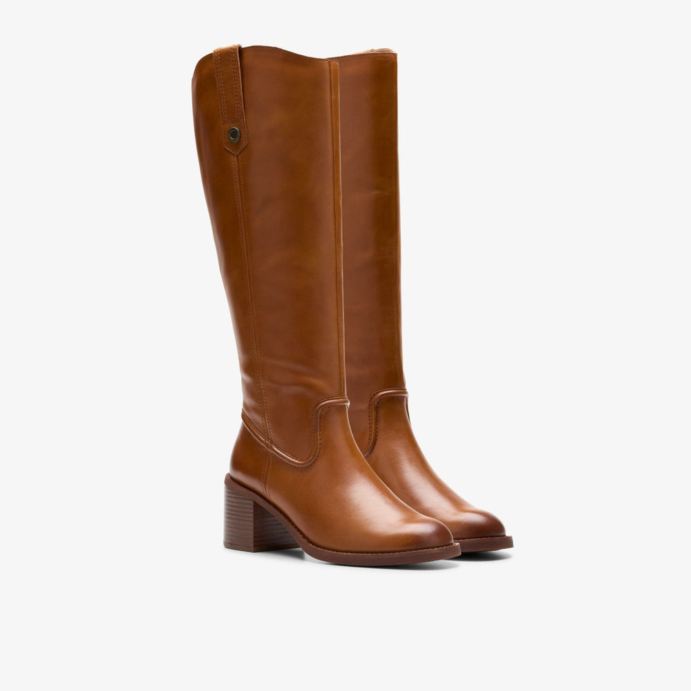 Chamberly Up Mid Tan Leather