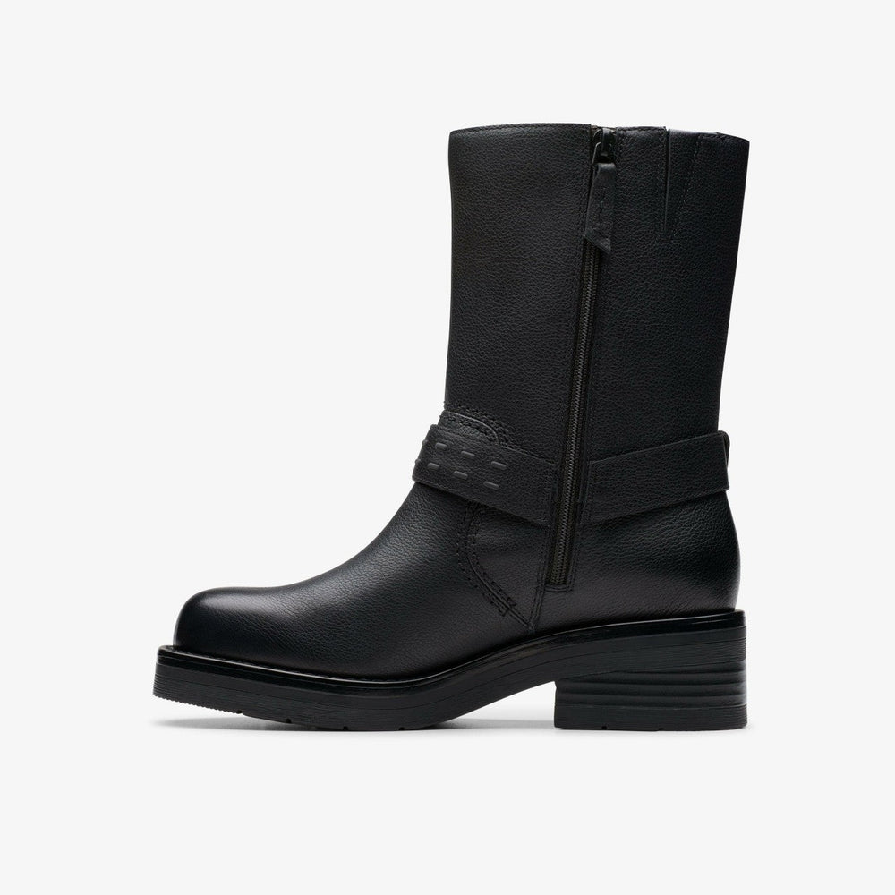 Rebelle Up Black Leather