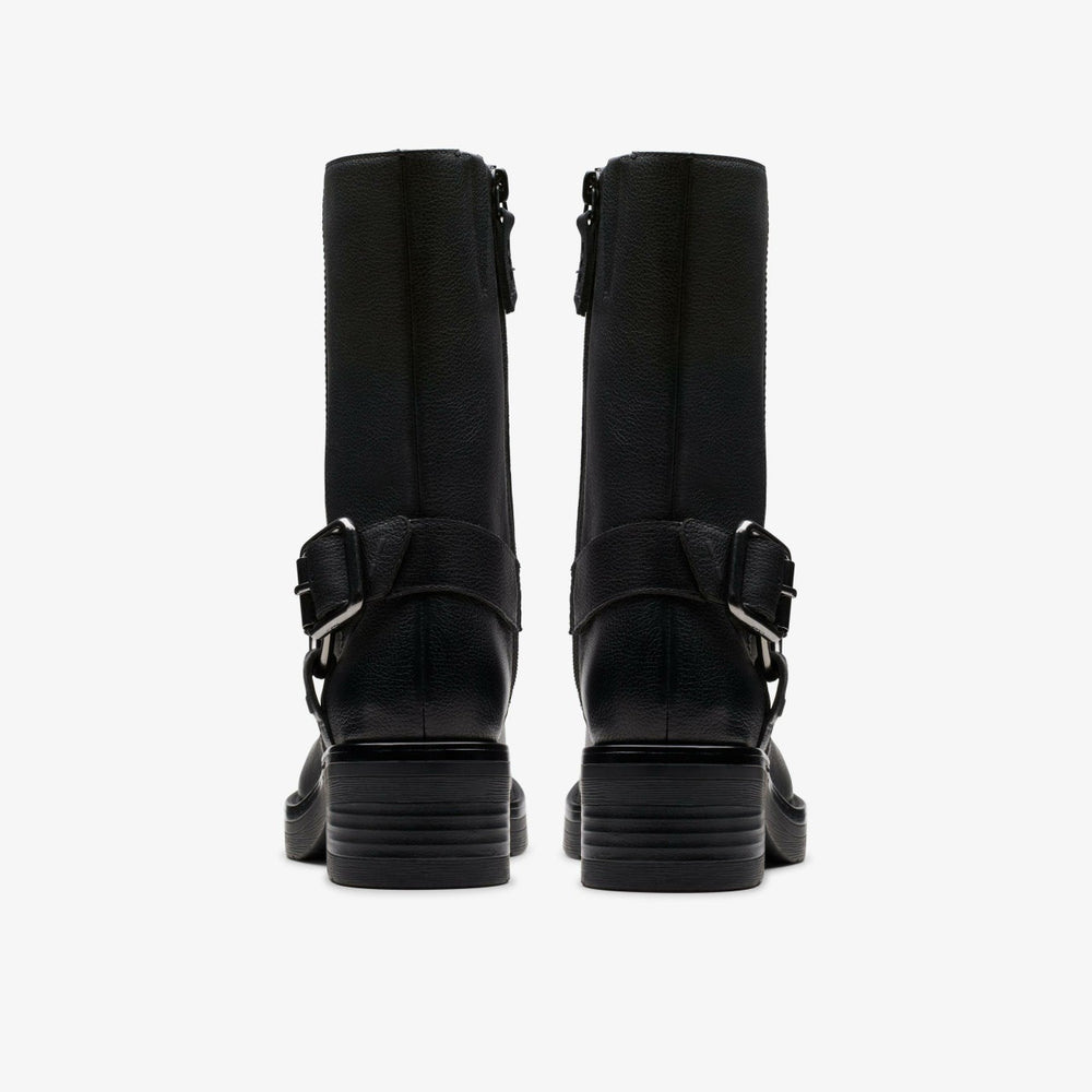 Rebelle Up Black Leather