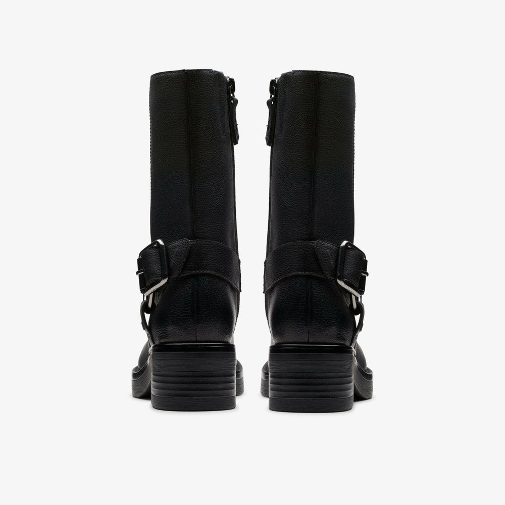 Rebelle Up Black Leather