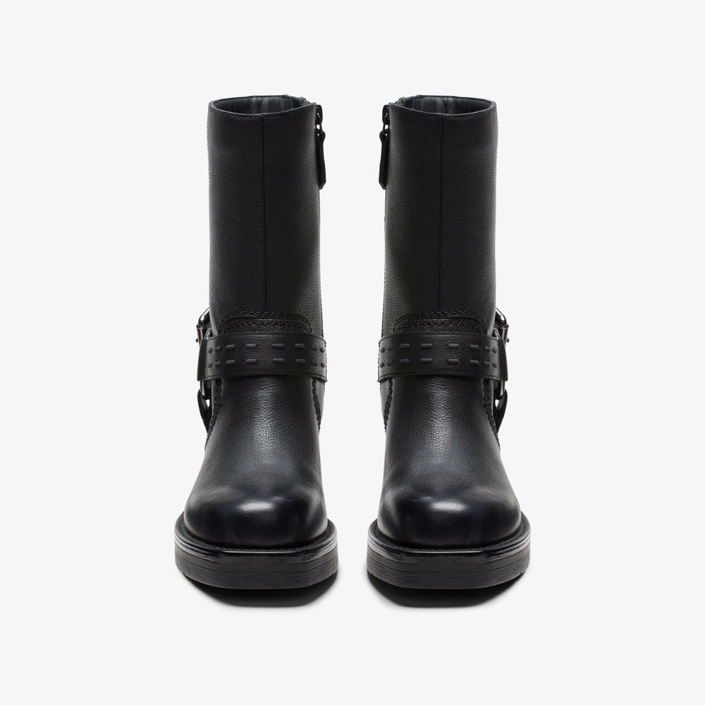 Rebelle Up Black Leather