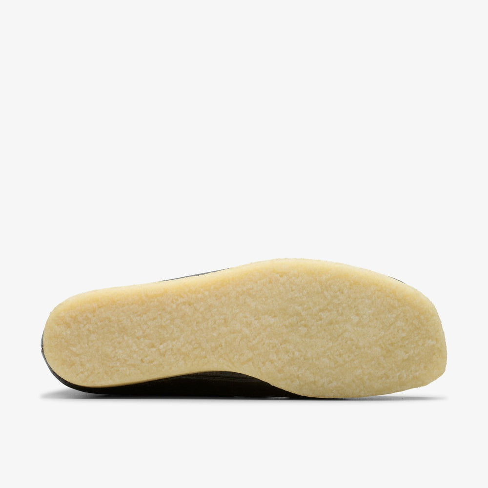 Wallabee Boot Black Crocodile Distress