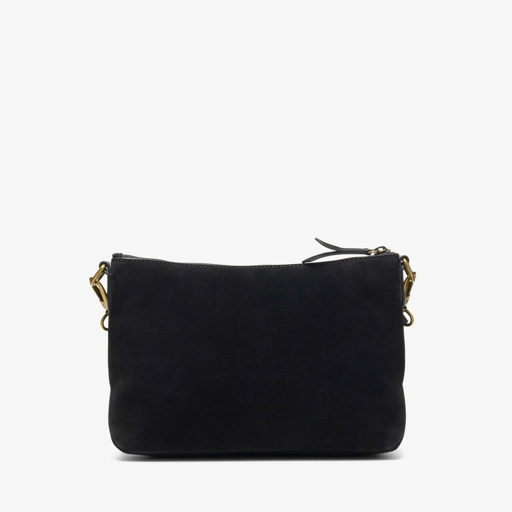 Willow Cross Black Suede