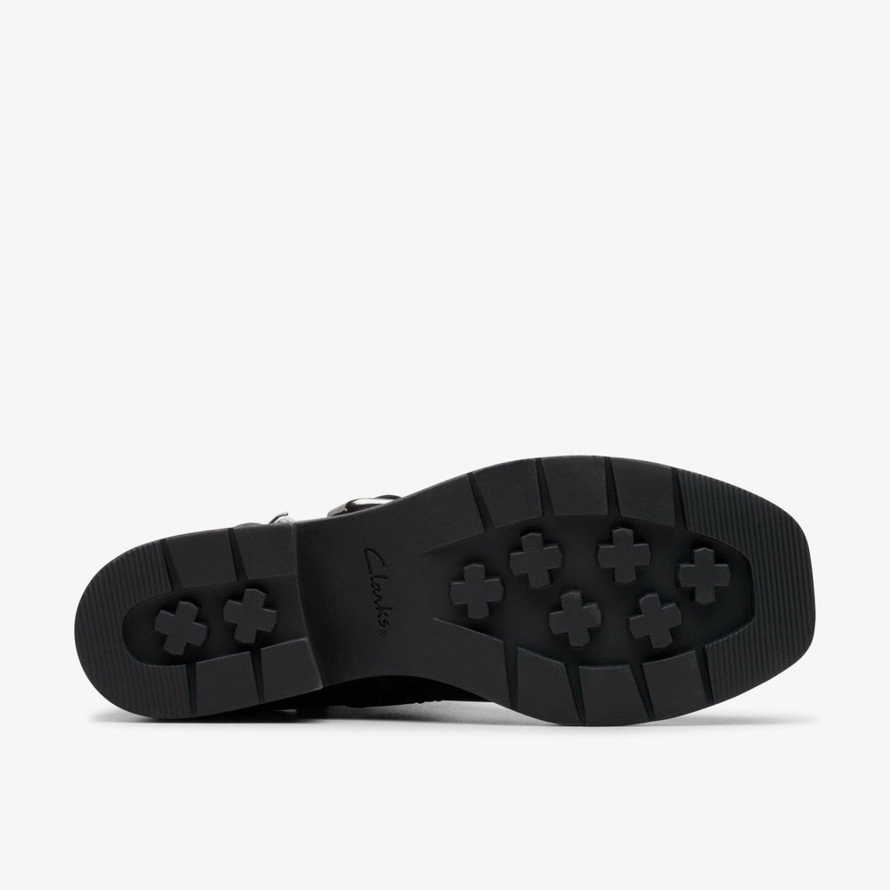 Rebelle Buckle Black Leather