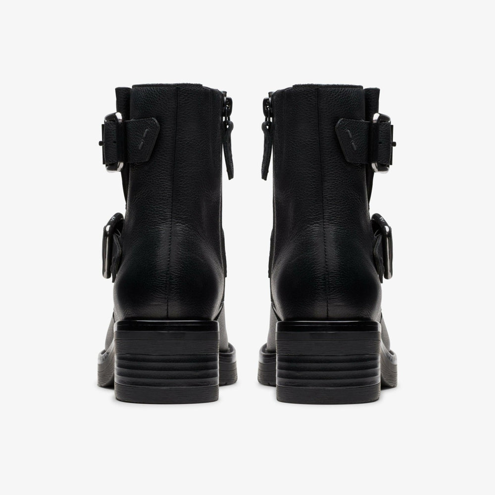 Rebelle Buckle Black Leather