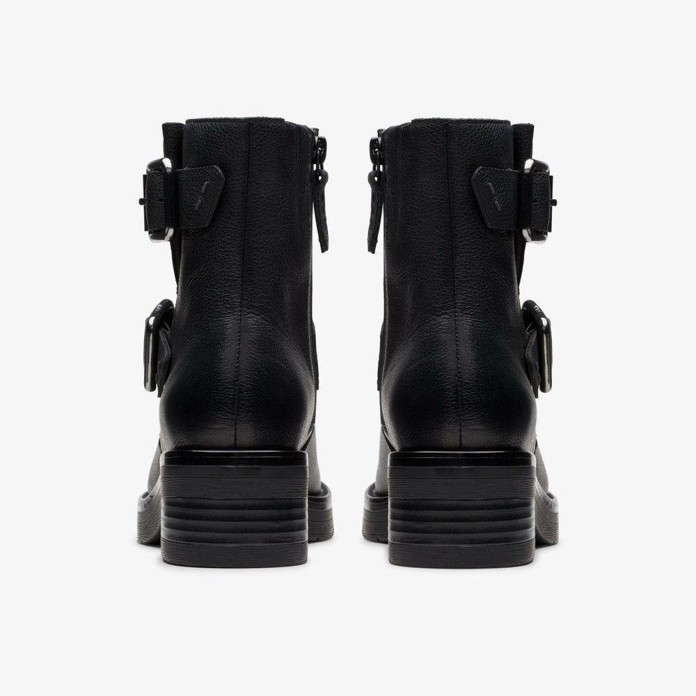 Rebelle Buckle Black Leather