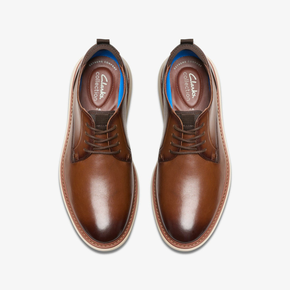 Brantin Plain Dark Tan Leather