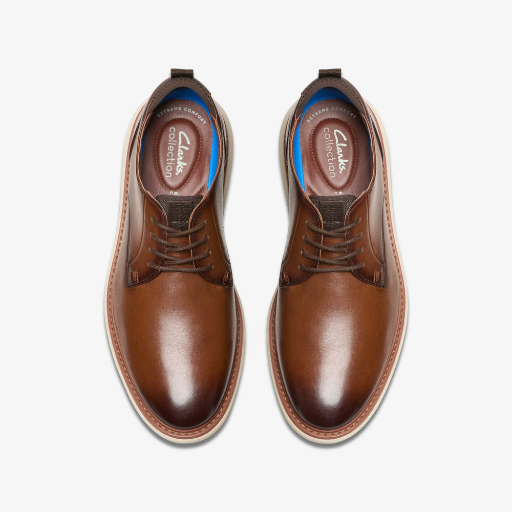 Brantin Plain Dark Tan Leather