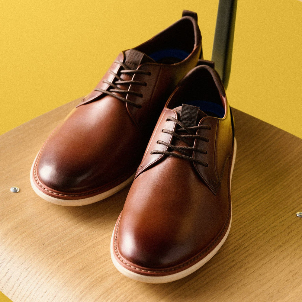 Brantin Plain Dark Tan Leather