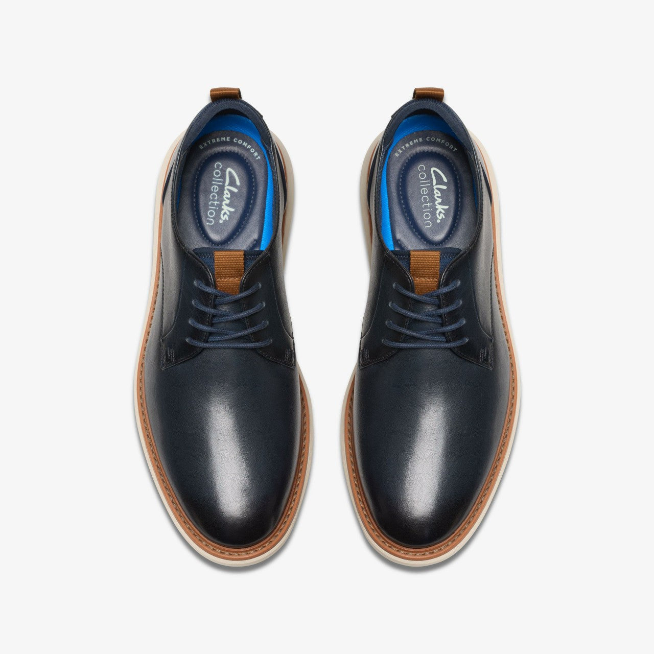 Brantin Plain Navy Leather