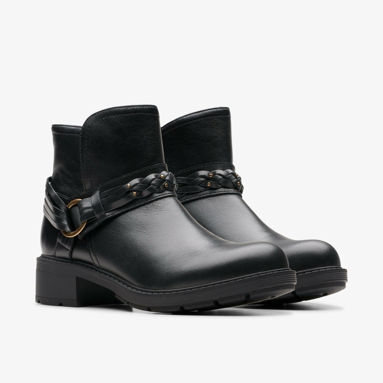 Hearth Kaylie Ankle Boot Black Leather