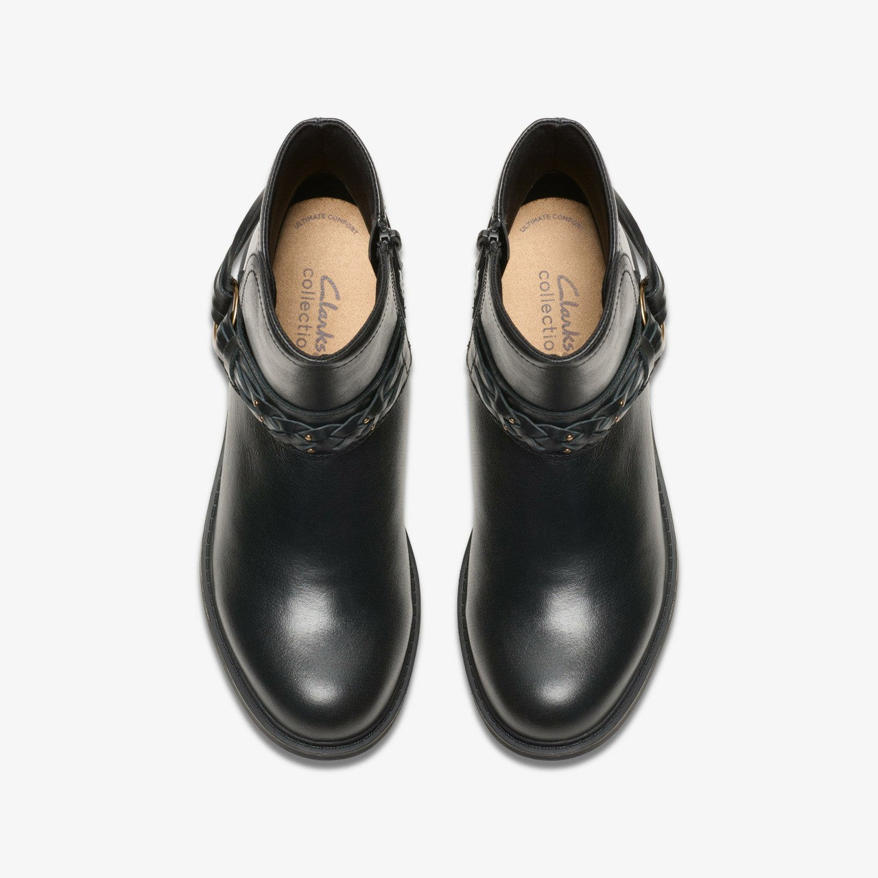 Hearth Kaylie Ankle Boot Black Leather