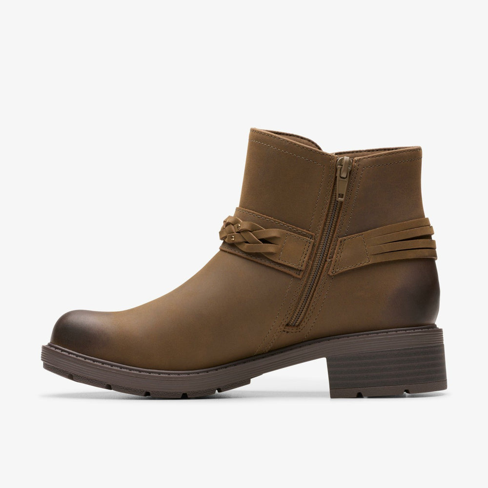 Hearth Kaylie Ankle Boot Mushroom Oily
