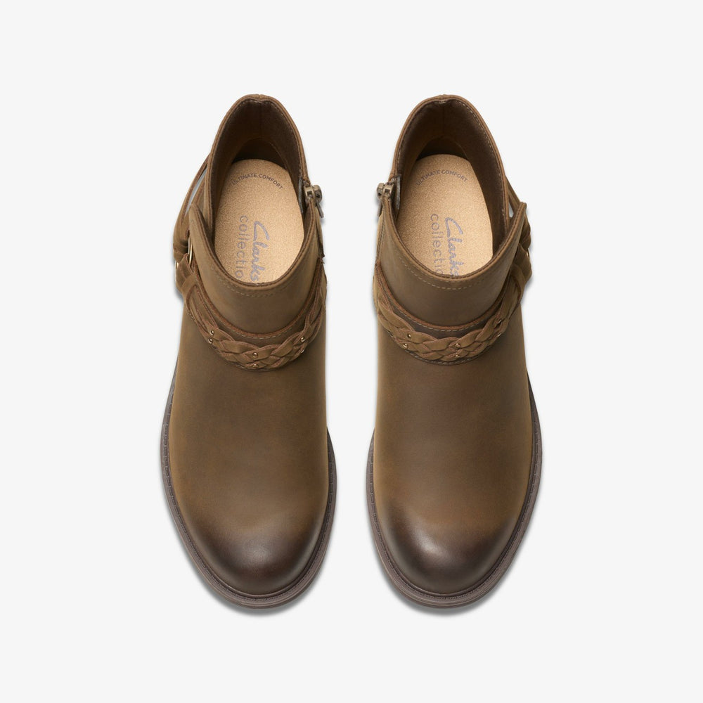 Hearth Kaylie Ankle Boot Mushroom Oily