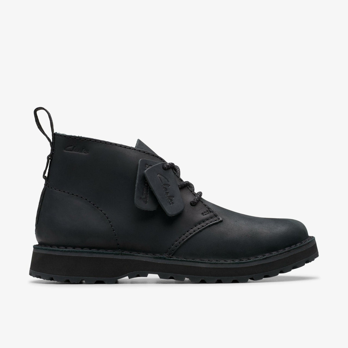Solsbury Desert Boot Black Leather