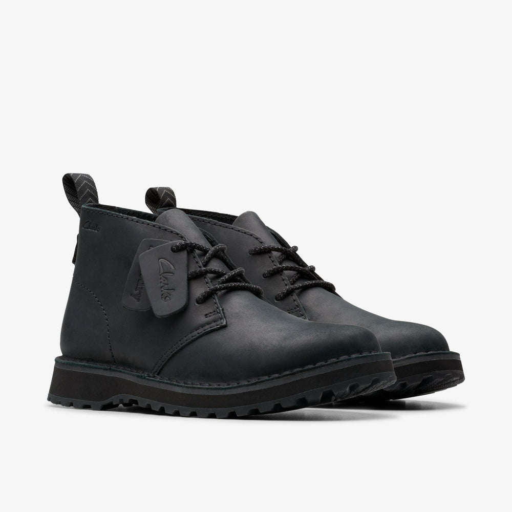Solsbury Desert Boot Black Leather