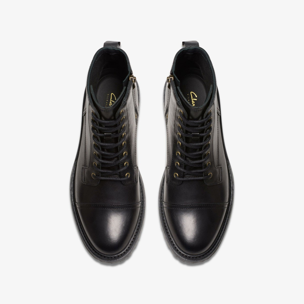 Clarkridge Hi Black Leather