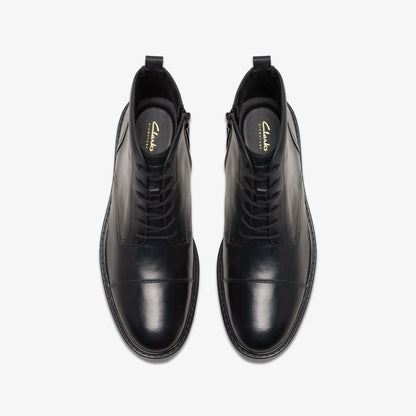 Aldwin Cap Black Leather