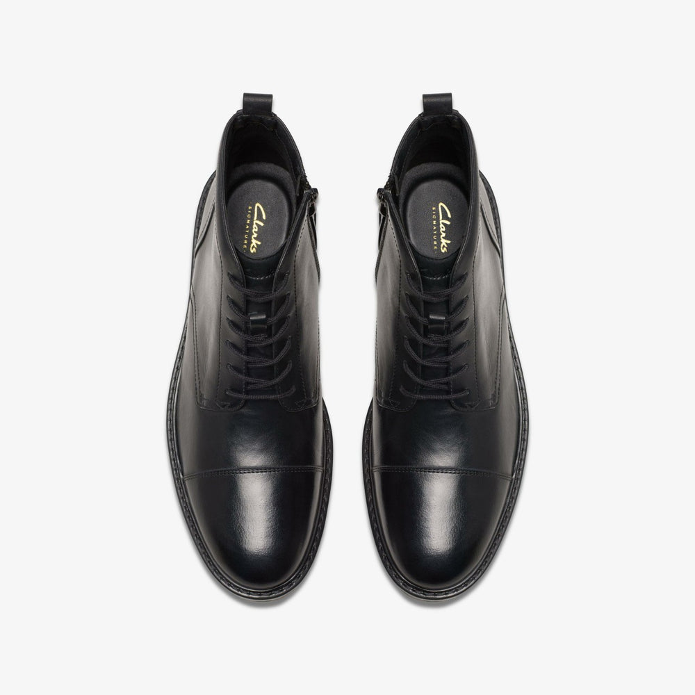 Aldwin Cap Black Leather