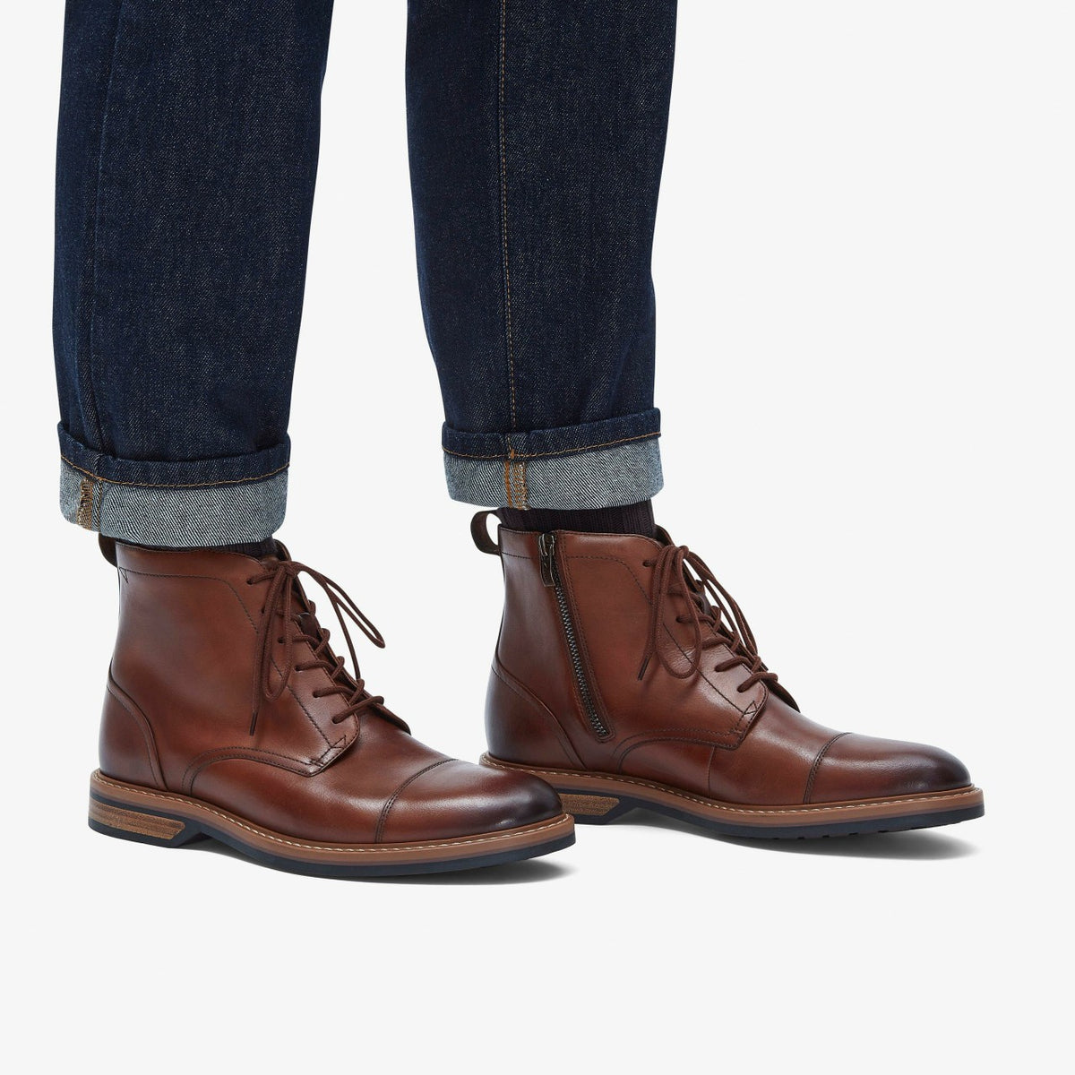 Aldwin Cap Mid Tan Leather