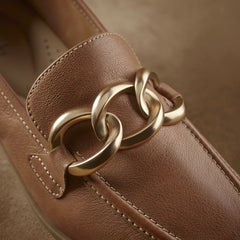 Sarafyna Iris Loafer Tan Leather