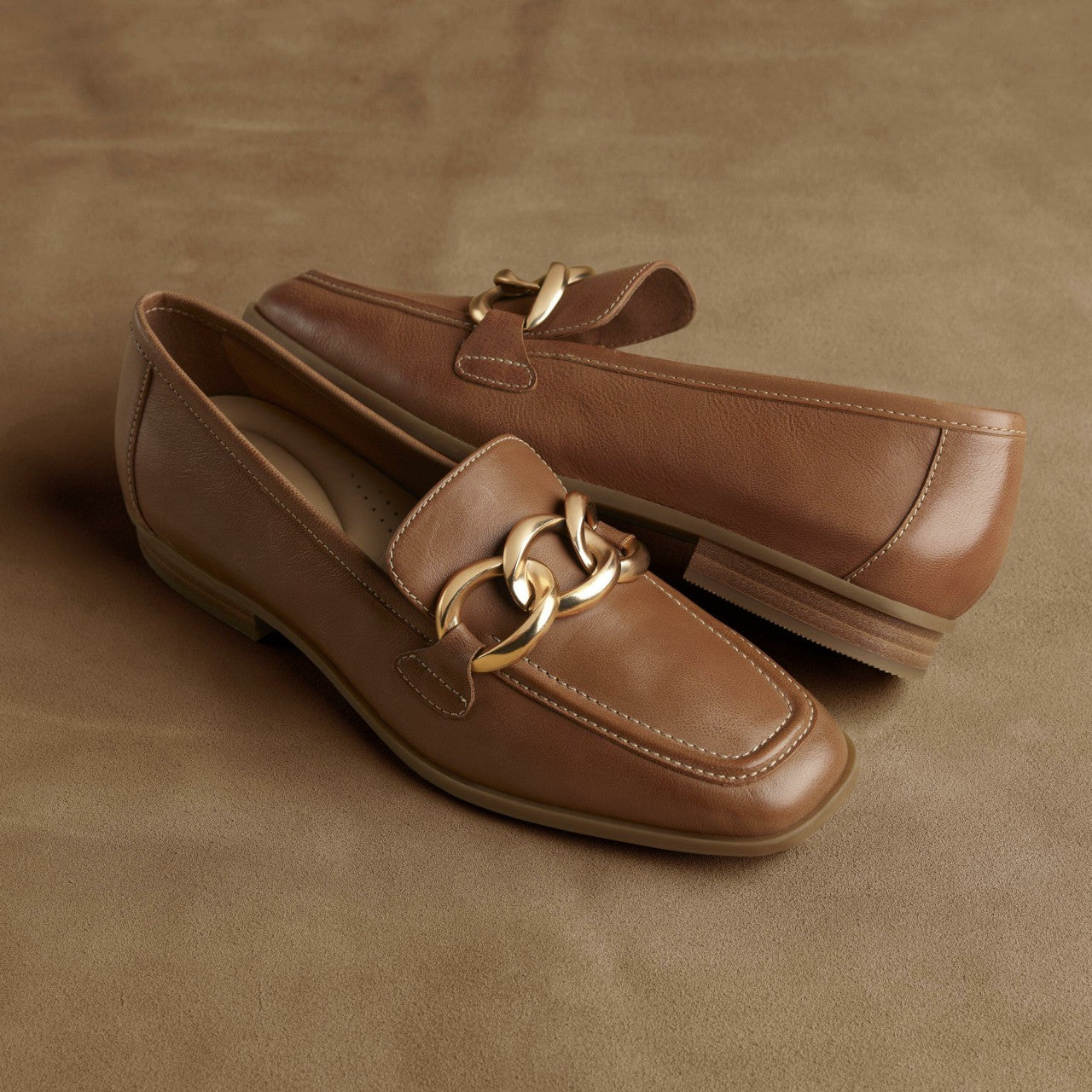 Sarafyna Iris Loafer Tan Leather