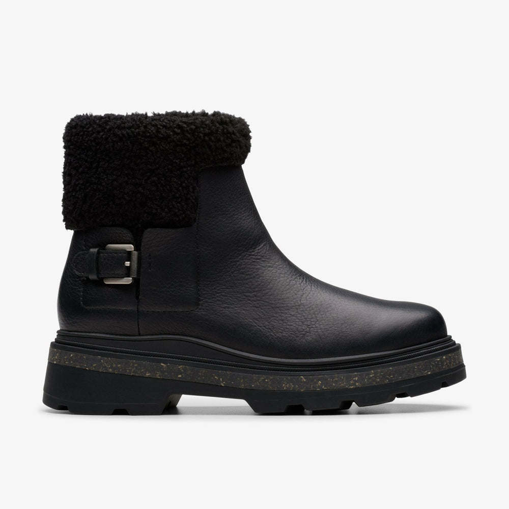Hencroft Madi Waterproof Black Warmlined Leather