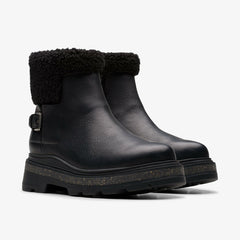 Hencroft Madi Waterproof Black Warmlined Leather