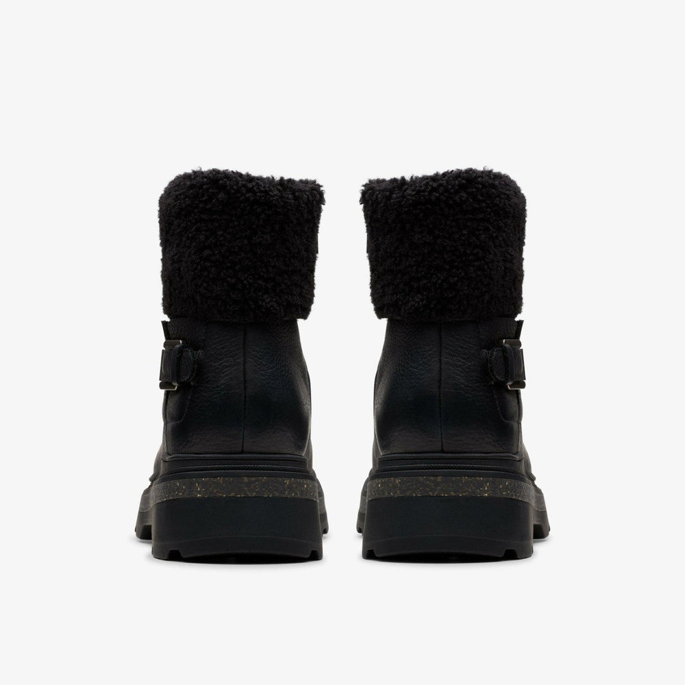 Hencroft Madi Waterproof Black Warmlined Leather