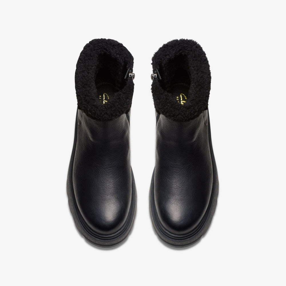 Hencroft Madi Waterproof Black Warmlined Leather