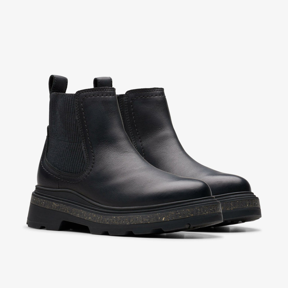 Hencroft Step Waterproof Black Leather