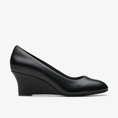 Olivette Pearl Black Leather